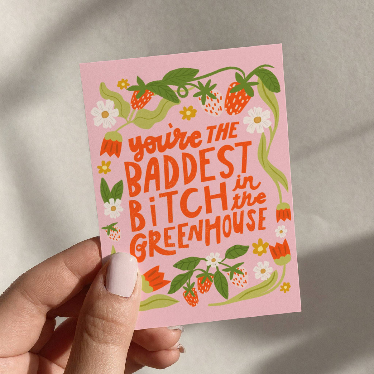 Baddest Bitch In The Greenhouse Mini Art Print