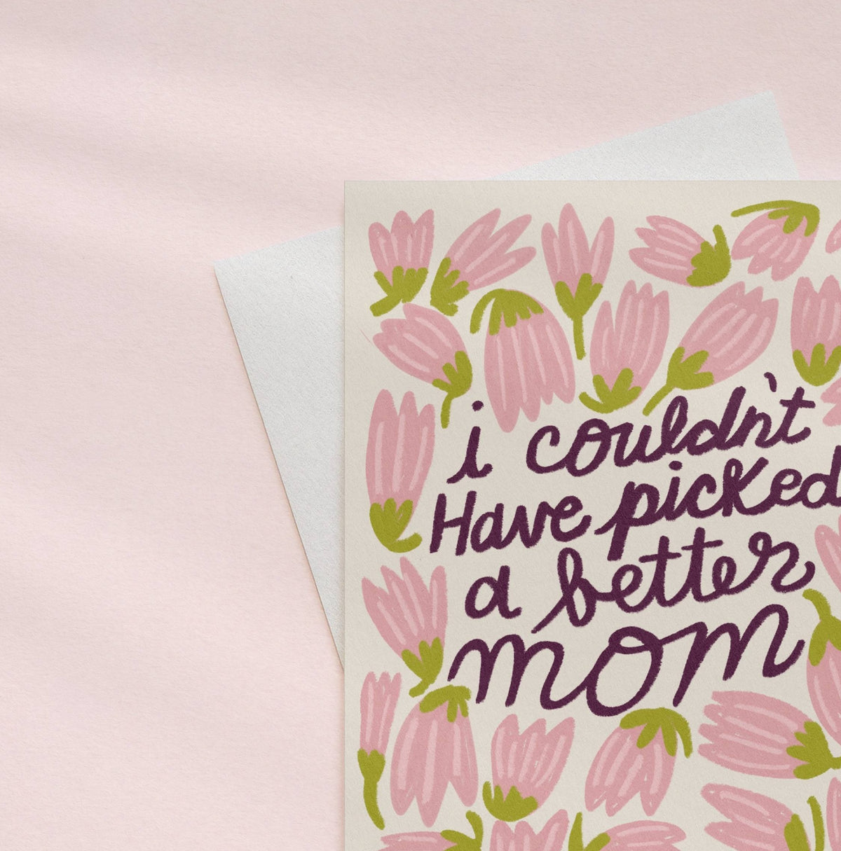 Floral All Over Mother's Day A2 Card (4.25"x5.5")