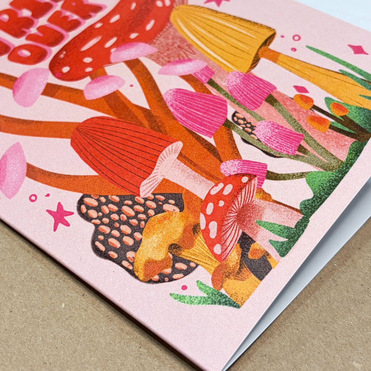Trippin' Over You Mushrooms Greeting Card (4.25x5.5)