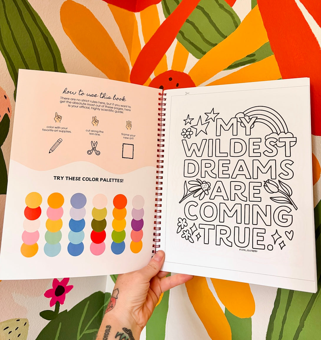 Lettering Coloring Book