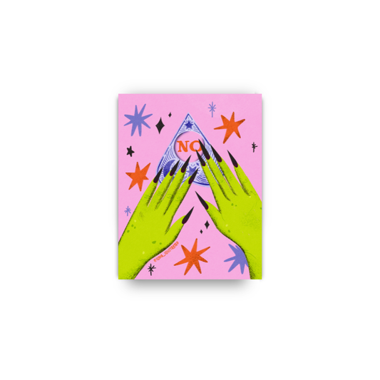 Witchy Ouija Board 'NO' Mini Art Print