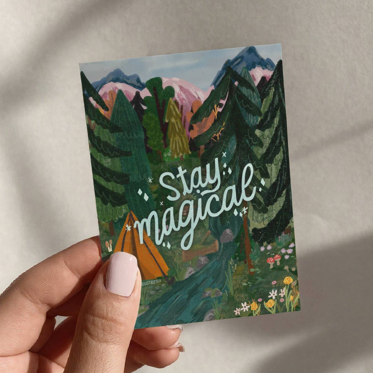 Stay Magical Forest Mini Art Print