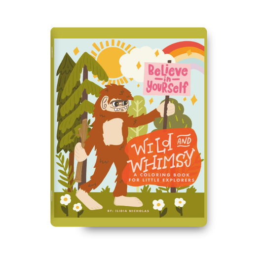 Wild and Whimsy; A Kids Coloring Book