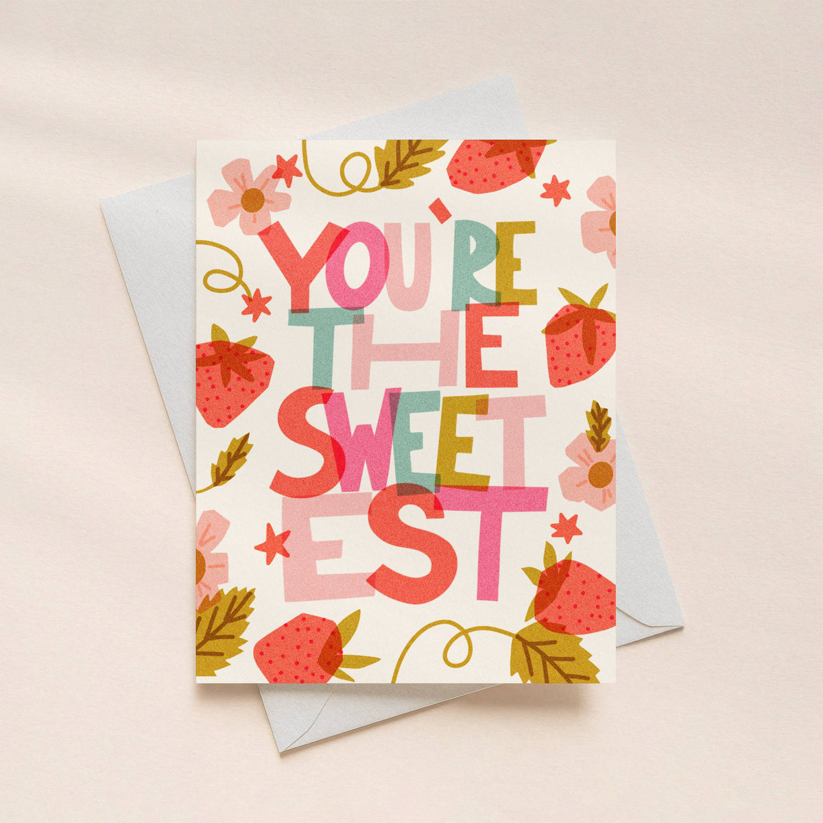 You're the Sweetest Strawberry Card (4.25x5.5)