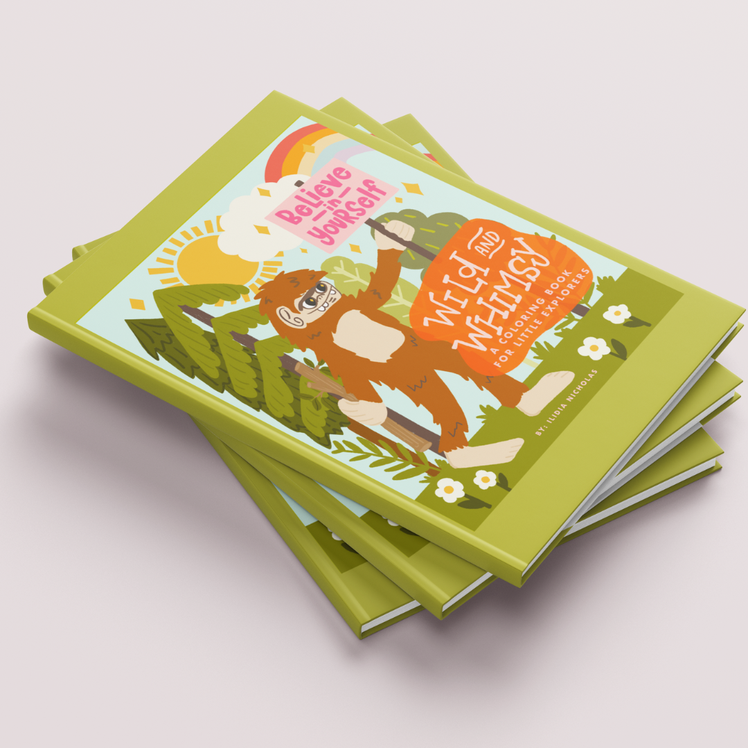 Wild and Whimsy; A Kids Coloring Book
