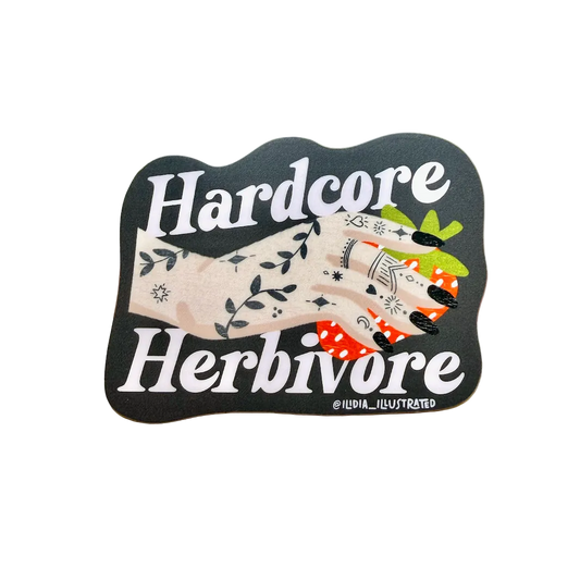Hardcore Herbivore Sticker