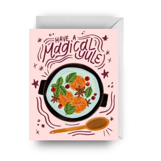 Have A Magical Yule Holiday Card