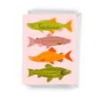 Salmon Salutations Greeting Card