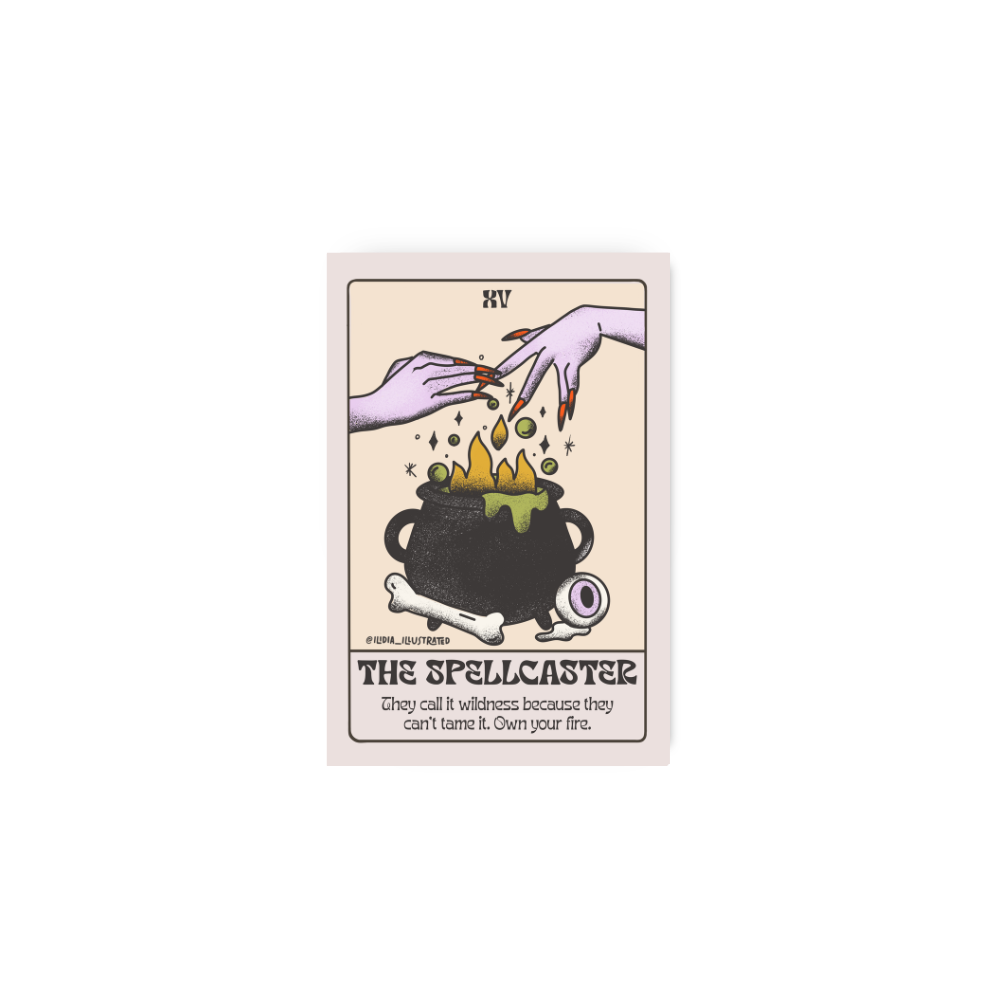 The Spellcaster Cauldron Tarot Vinyl Sticker