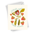 Strawberry Friend Thank You Card