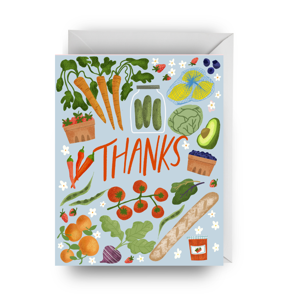Farmer's Market Goodies Thank You Card