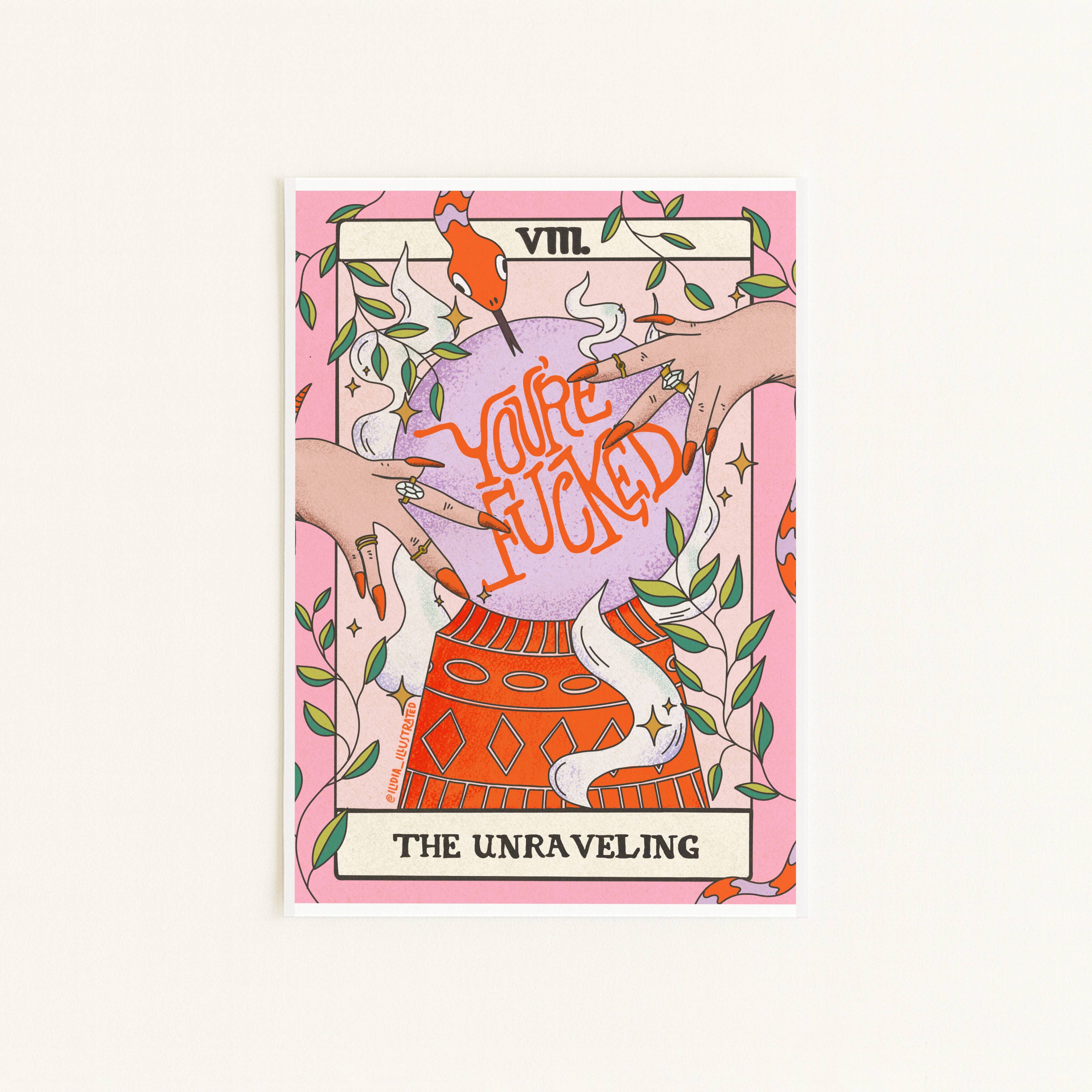 unraveling tarot card youre fucked